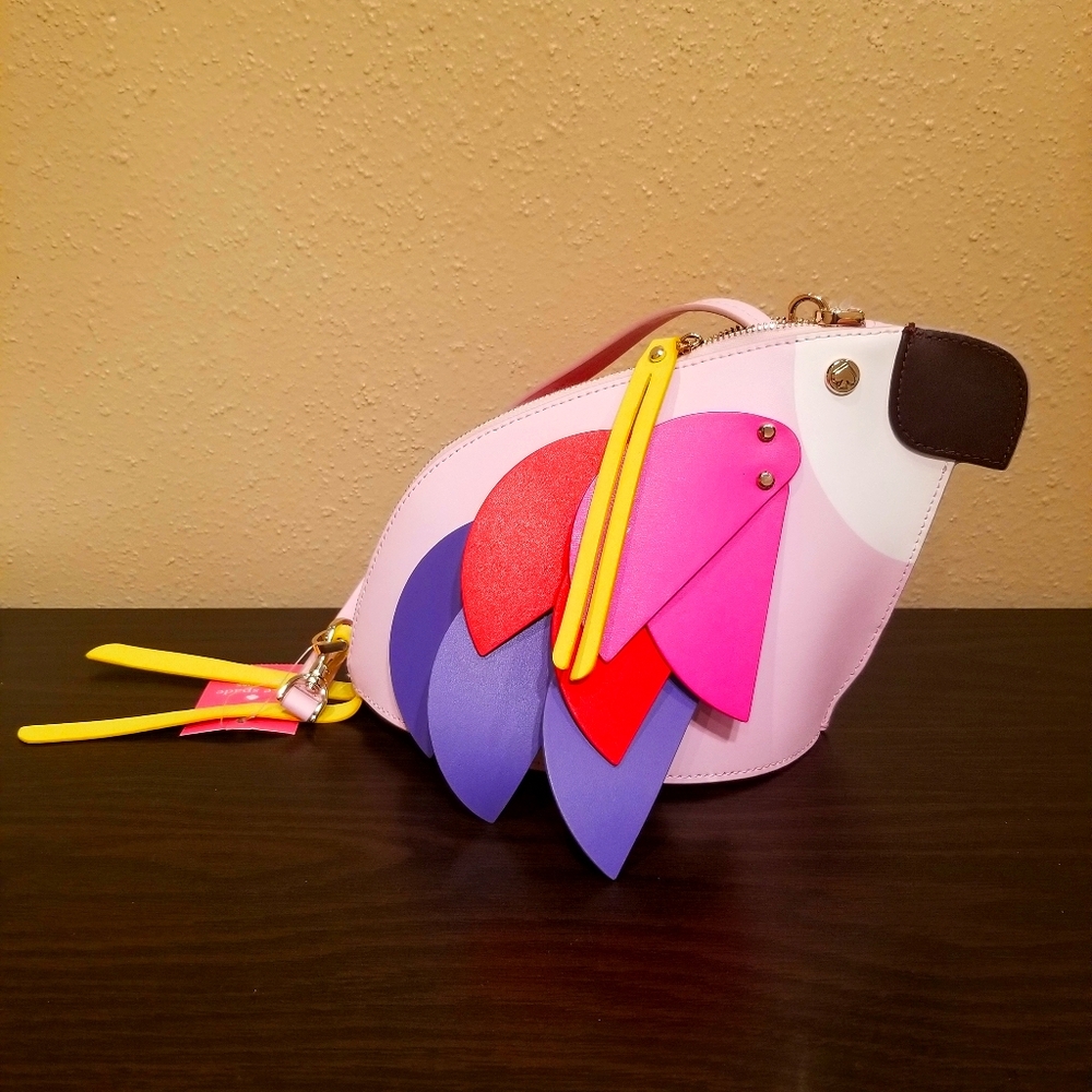 -SOLD- NWT Kate spade novelty parrot crossbody purse handbag